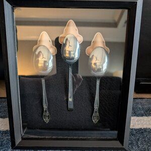 "Hanging Spoons" shadow box art